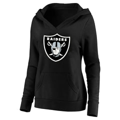 Maxx Crosby  Women's Plus Size Player Name & Number V-Neck Pullover Hoodie - Las Vegas Raiders