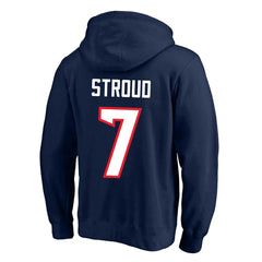 C.J. Stroud  Big & Tall Name & Number Fleece Pullover Hoodie - Houston Texans