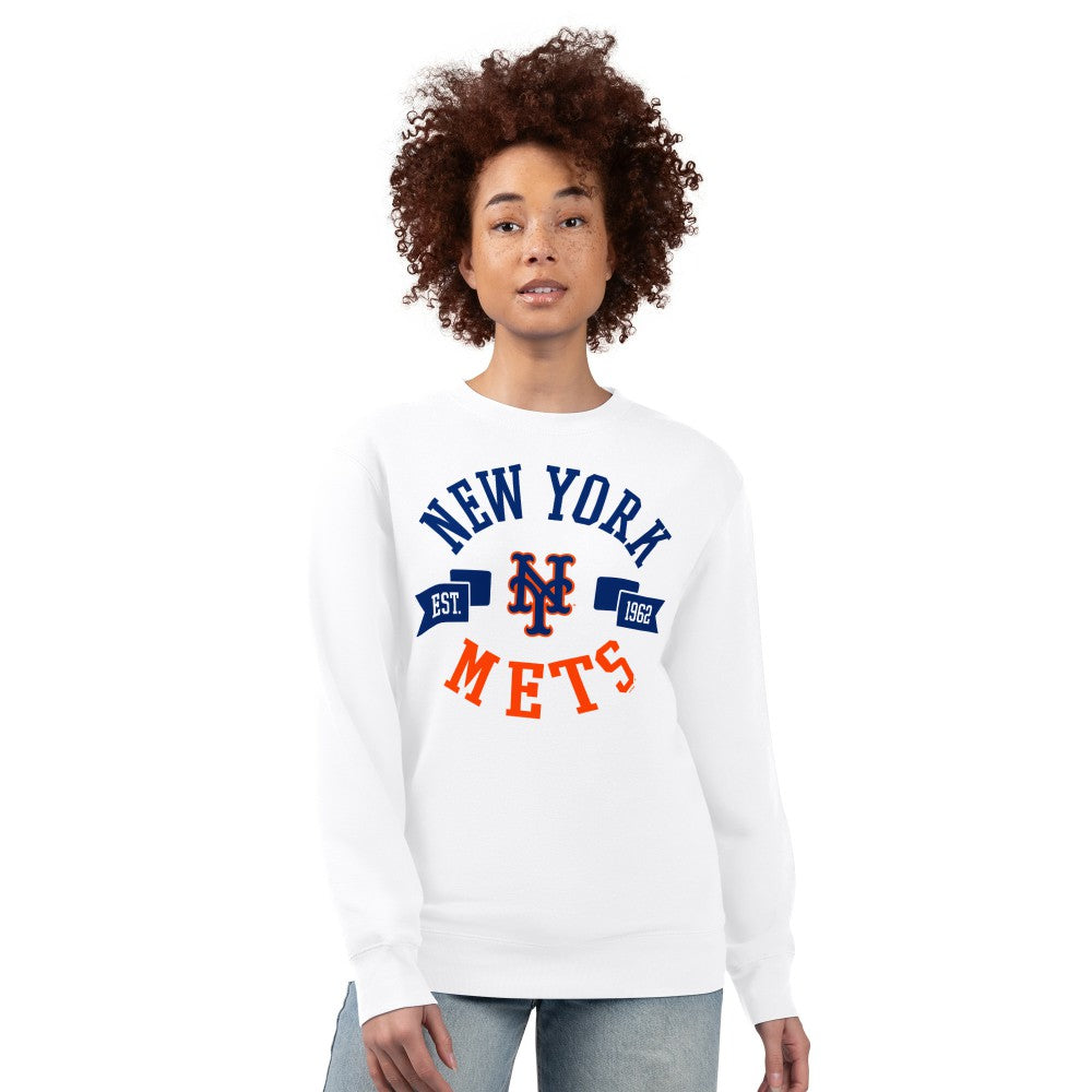 MLB New York Mets G-III 4Her by Carl Banks Women's Team Logo Fleece Pullover Sweatshirt