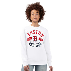 MLB Boston Red Sox G-III 4Her by Carl Banks Women's Team Logo Fleece Pullover Sweatshirt