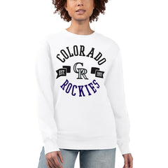 MLB Colorado Rockies G-III 4Her by Carl Banks Women's Team Logo Fleece Pullover Sweatshirt