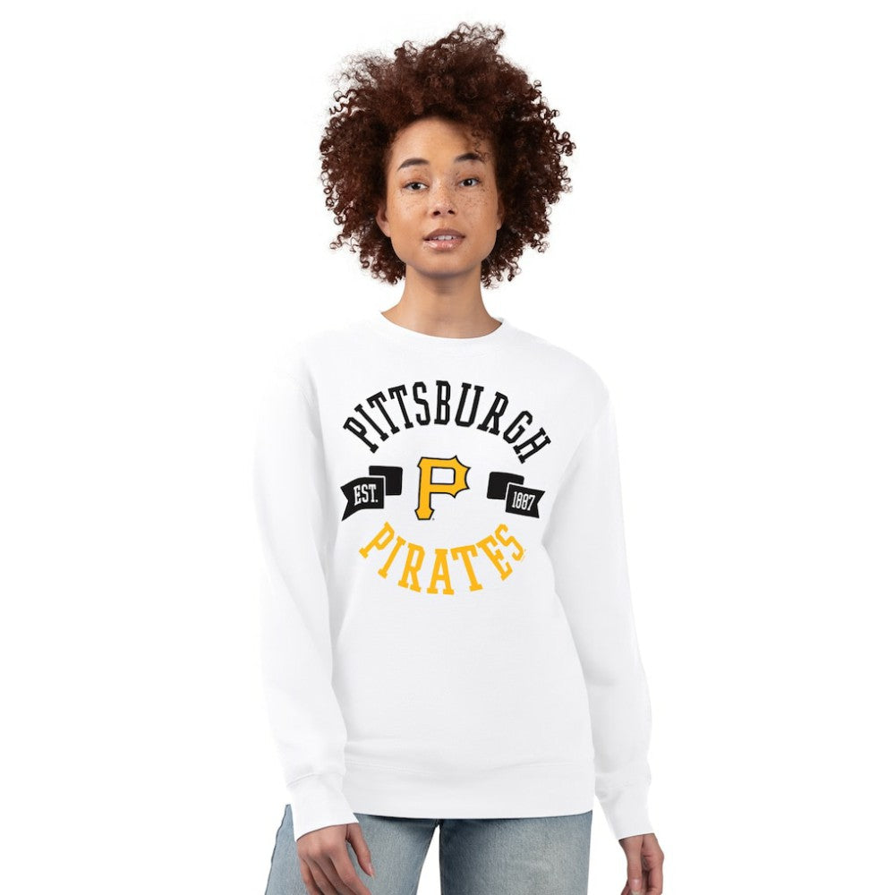 MLB Pittsburgh Pirates G-III 4Her by Carl Banks Women's Team Logo Fleece Pullover Sweatshirt