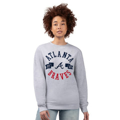 MLB Atlanta Braves G-III 4Her by Carl Banks Women's Team Logo Fleece Pullover Sweatshirt