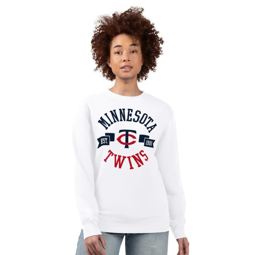 MLB Minnesota Twins G-III 4Her by Carl Banks Women's Team Logo Fleece Pullover Sweatshirt