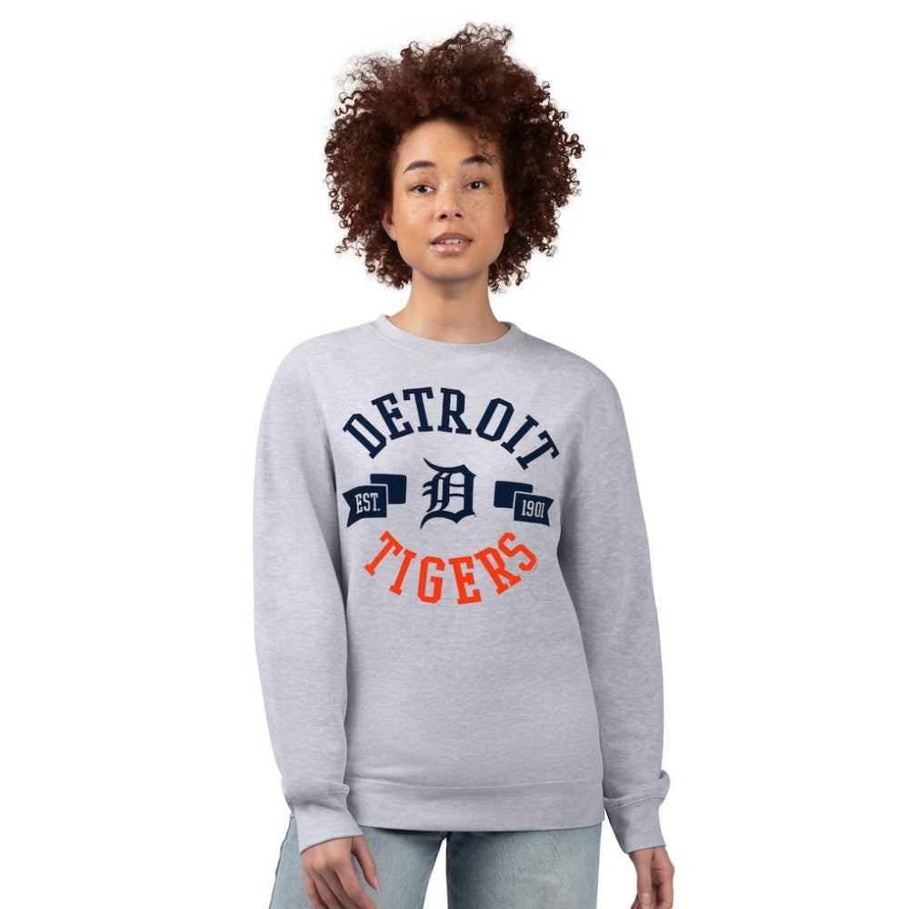 MLB Detroit Tigers G-III 4Her by Carl Banks Women's Team Logo Fleece Pullover Sweatshirt