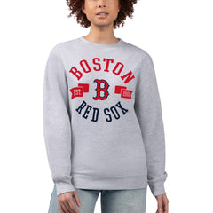MLB Boston Red Sox G-III 4Her by Carl Banks Women's Team Logo Fleece Pullover Sweatshirt