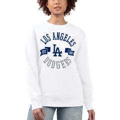 MLB Los Angeles Dodgers G-III 4Her by Carl Banks Women's Team Logo Fleece Pullover Sweatshirt
