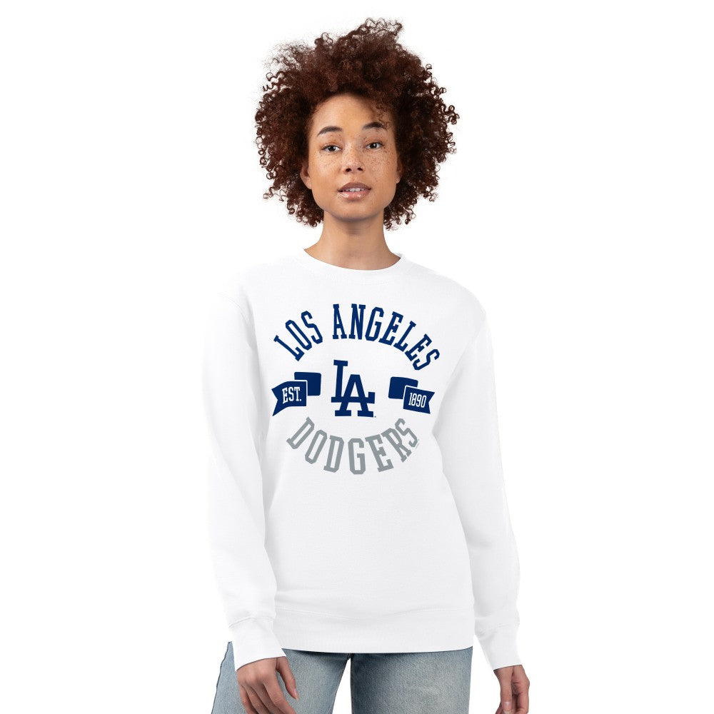 MLB Los Angeles Dodgers G-III 4Her by Carl Banks Women's Team Logo Fleece Pullover Sweatshirt