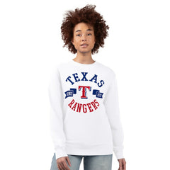 MLB Texas Rangers G-III 4Her by Carl Banks Women's Team Logo Fleece Pullover Sweatshirt