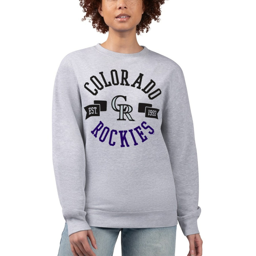MLB Colorado Rockies G-III 4Her by Carl Banks Women's Team Logo Fleece Pullover Sweatshirt