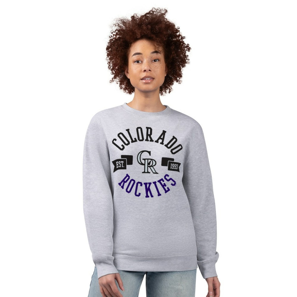 MLB Colorado Rockies G-III 4Her by Carl Banks Women's Team Logo Fleece Pullover Sweatshirt