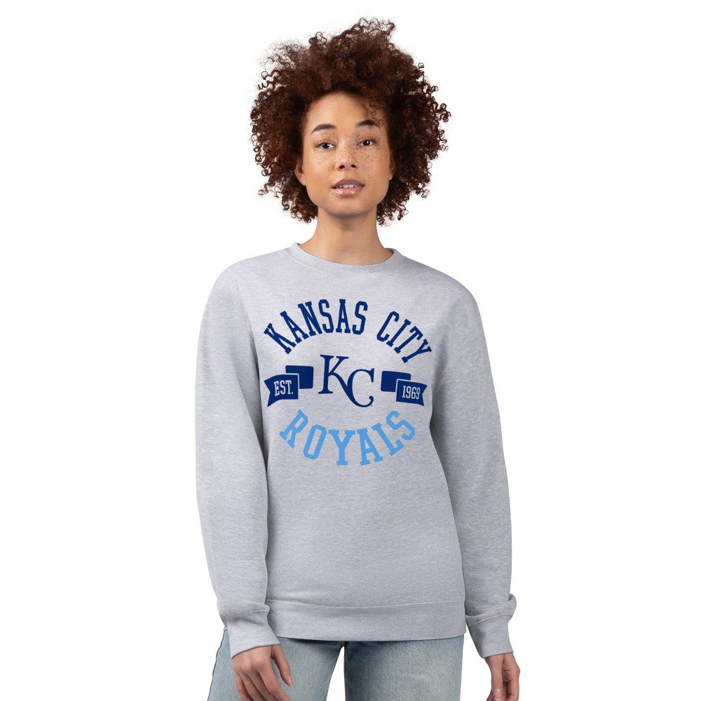 MLB Kansas City Royals G-III 4Her by Carl Banks Women's Team Logo Fleece Pullover Sweatshirt