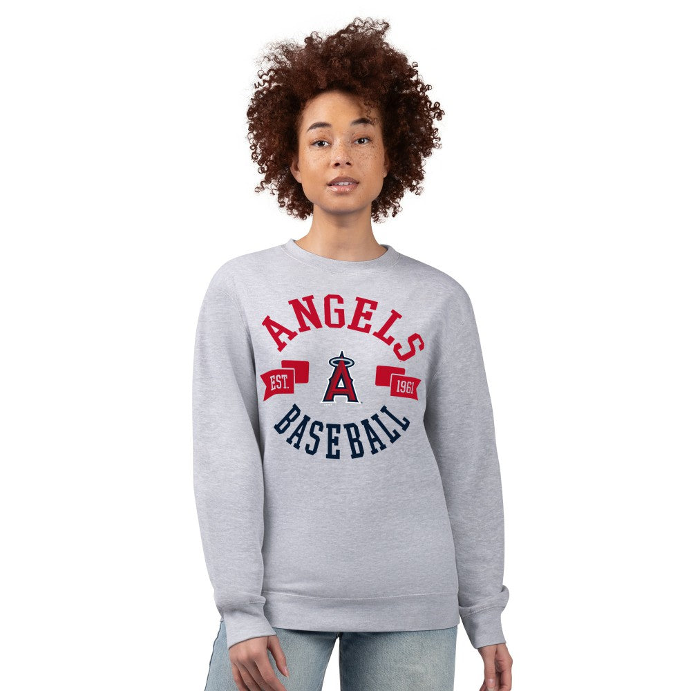 MLB Los Angeles Angels G-III 4Her by Carl Banks Women's Team Logo Fleece Pullover Sweatshirt