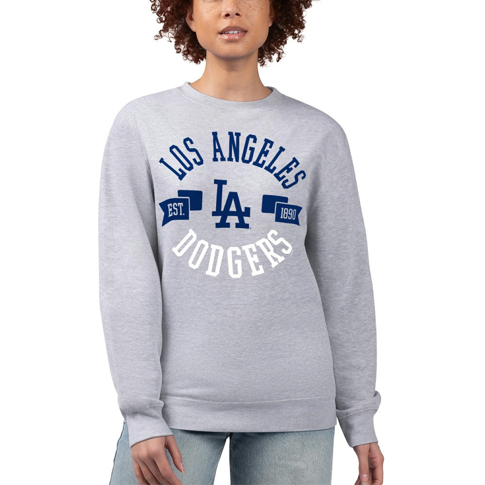 MLB Los Angeles Dodgers G-III 4Her by Carl Banks Women's Team Logo Fleece Pullover Sweatshirt