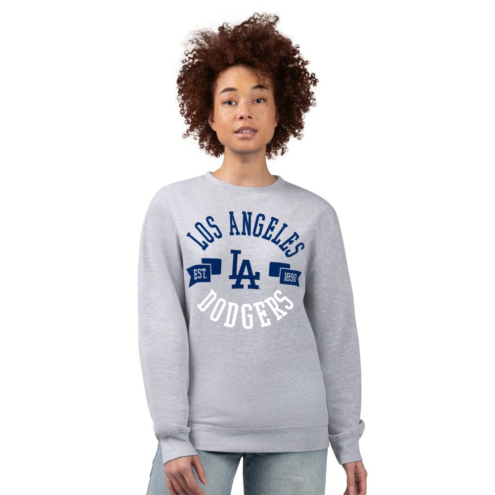 MLB Los Angeles Dodgers G-III 4Her by Carl Banks Women's Team Logo Fleece Pullover Sweatshirt