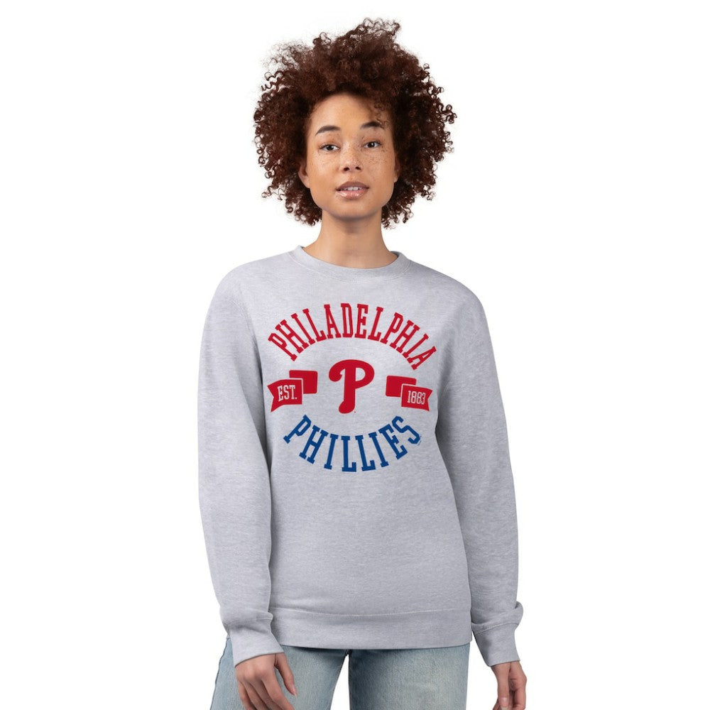 MLB Philadelphia Phillies G-III 4Her by Carl Banks Women's Team Logo Fleece Pullover Sweatshirt
