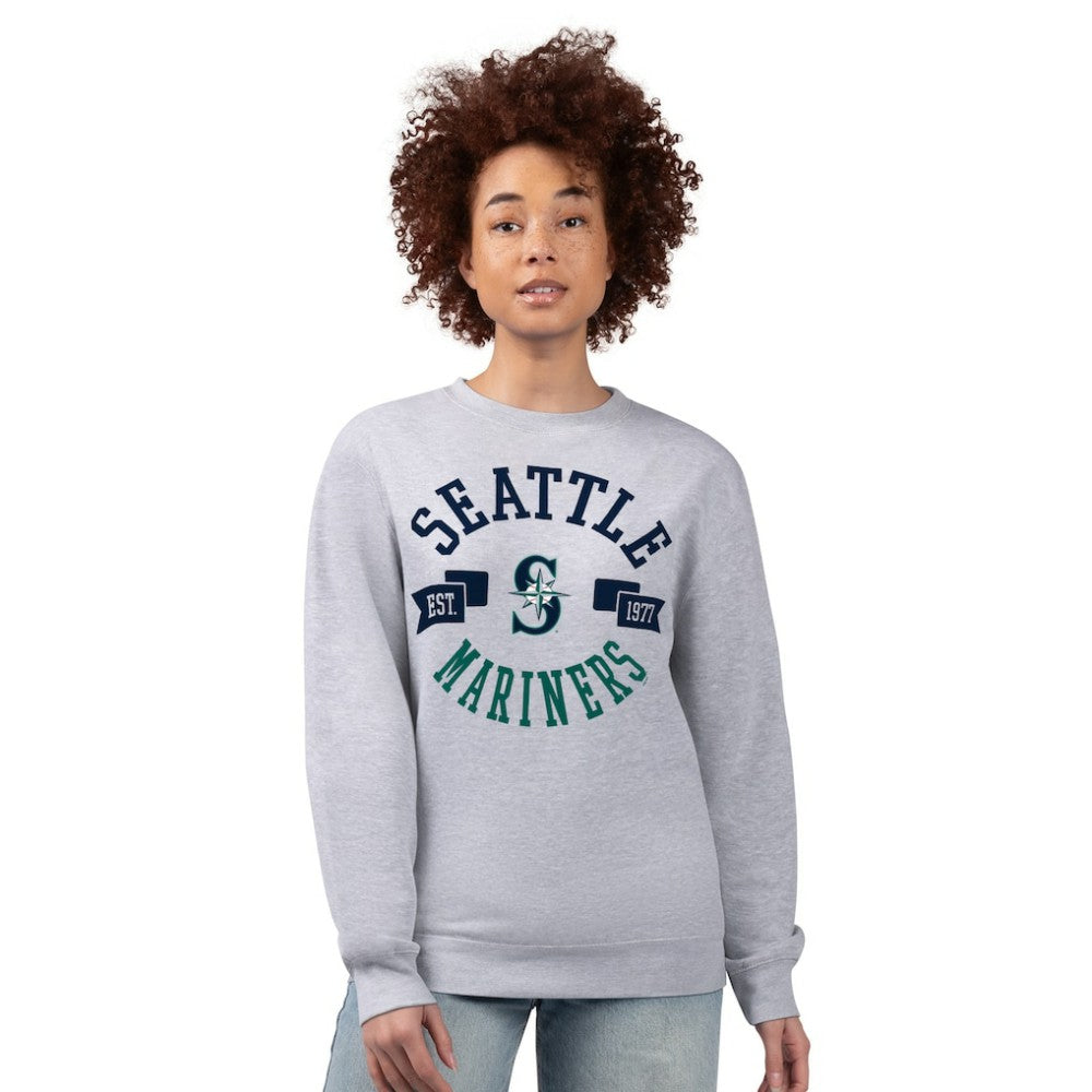 MLB Seattle Mariners G-III 4Her by Carl Banks Women's Team Logo Fleece Pullover Sweatshirt