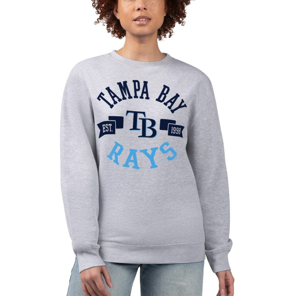 MLB Tampa Bay Rays G-III 4Her by Carl Banks Women's Team Logo Fleece Pullover Sweatshirt