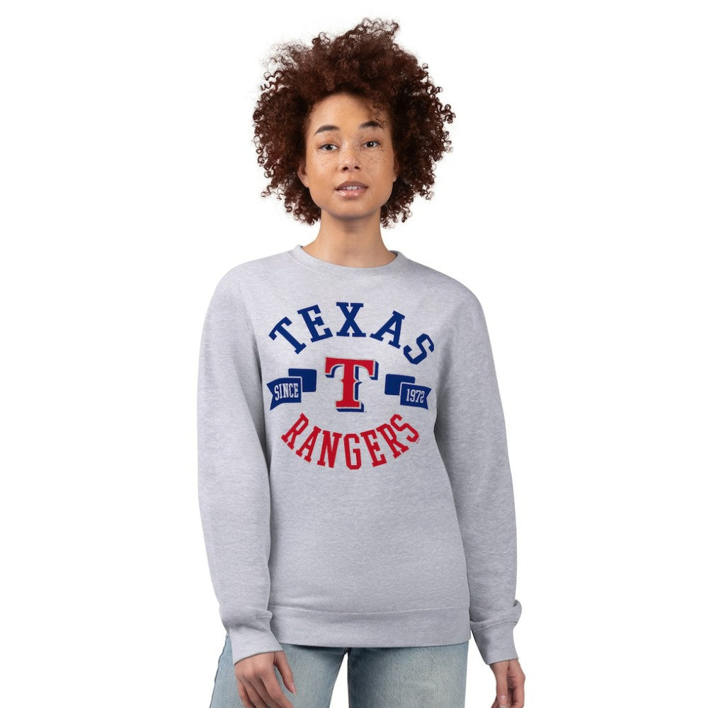 MLB Texas Rangers G-III 4Her by Carl Banks Women's Team Logo Fleece Pullover Sweatshirt