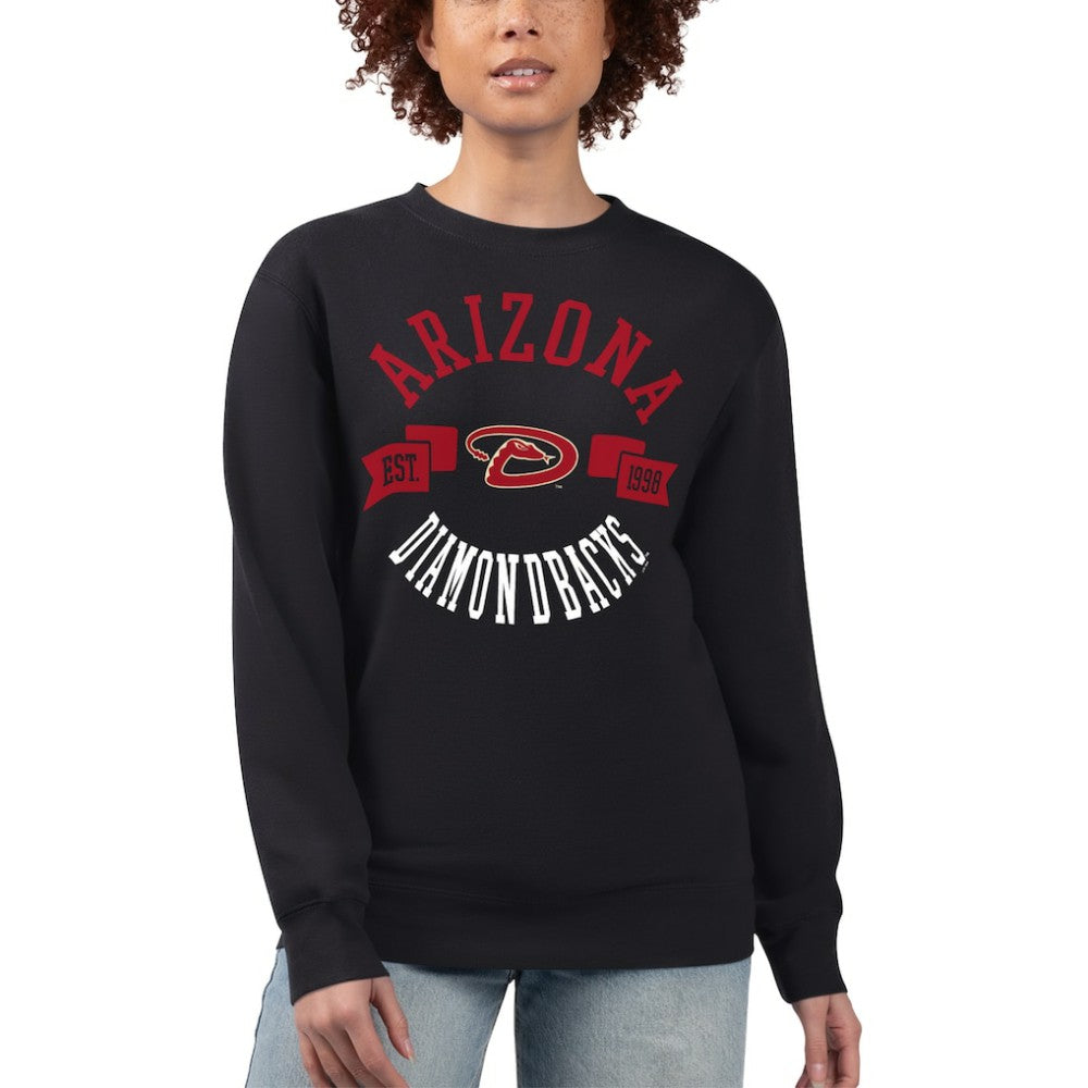 MLB Arizona Diamondbacks G-III 4Her by Carl Banks Women's Team Logo Fleece Pullover Sweatshirt