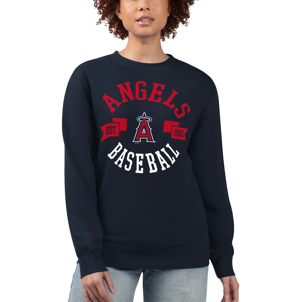 MLB Los Angeles Angels G-III 4Her by Carl Banks Women's Team Logo Fleece Pullover Sweatshirt