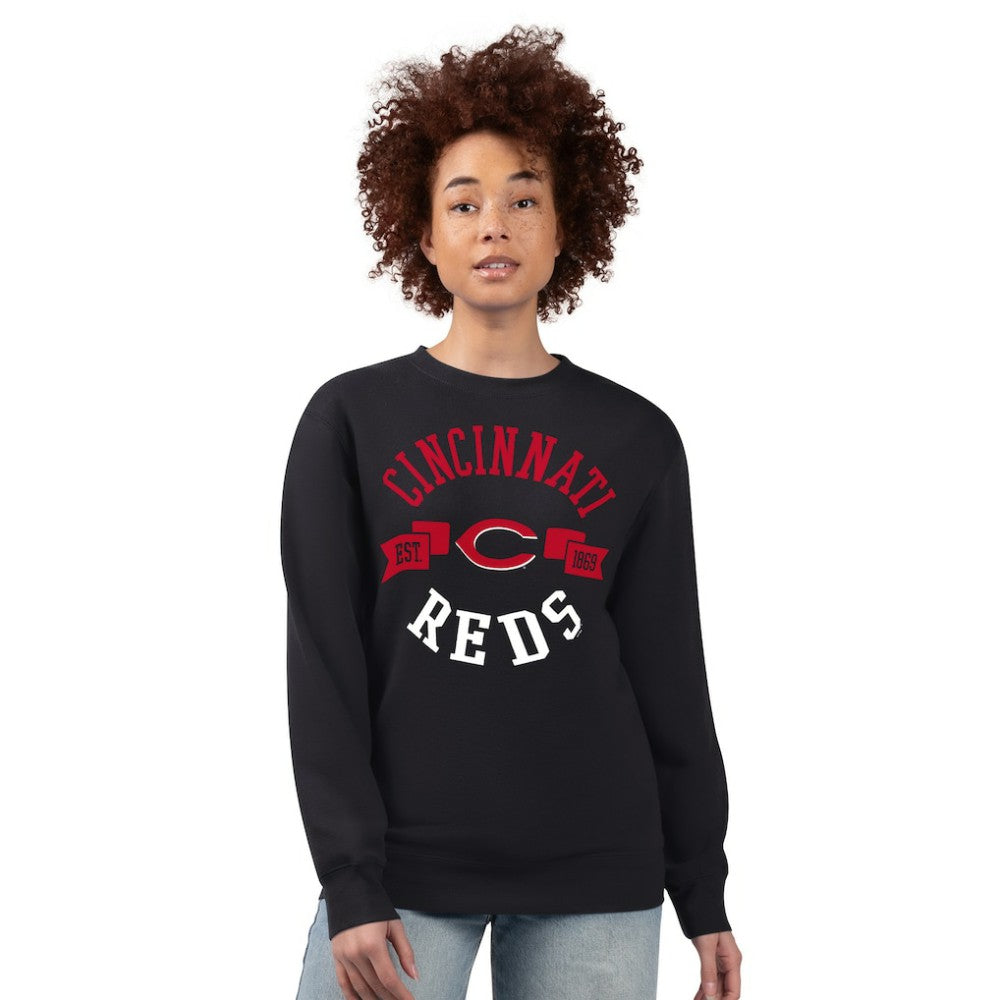 MLB Cincinnati Reds G-III 4Her by Carl Banks Women's Team Logo Fleece Pullover Sweatshirt