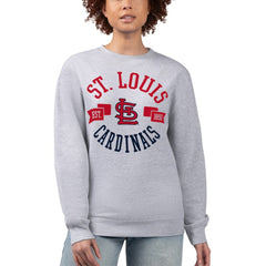 MLB St. Louis Cardinals G-III 4Her by Carl Banks Women's Team Logo Fleece Pullover Sweatshirt