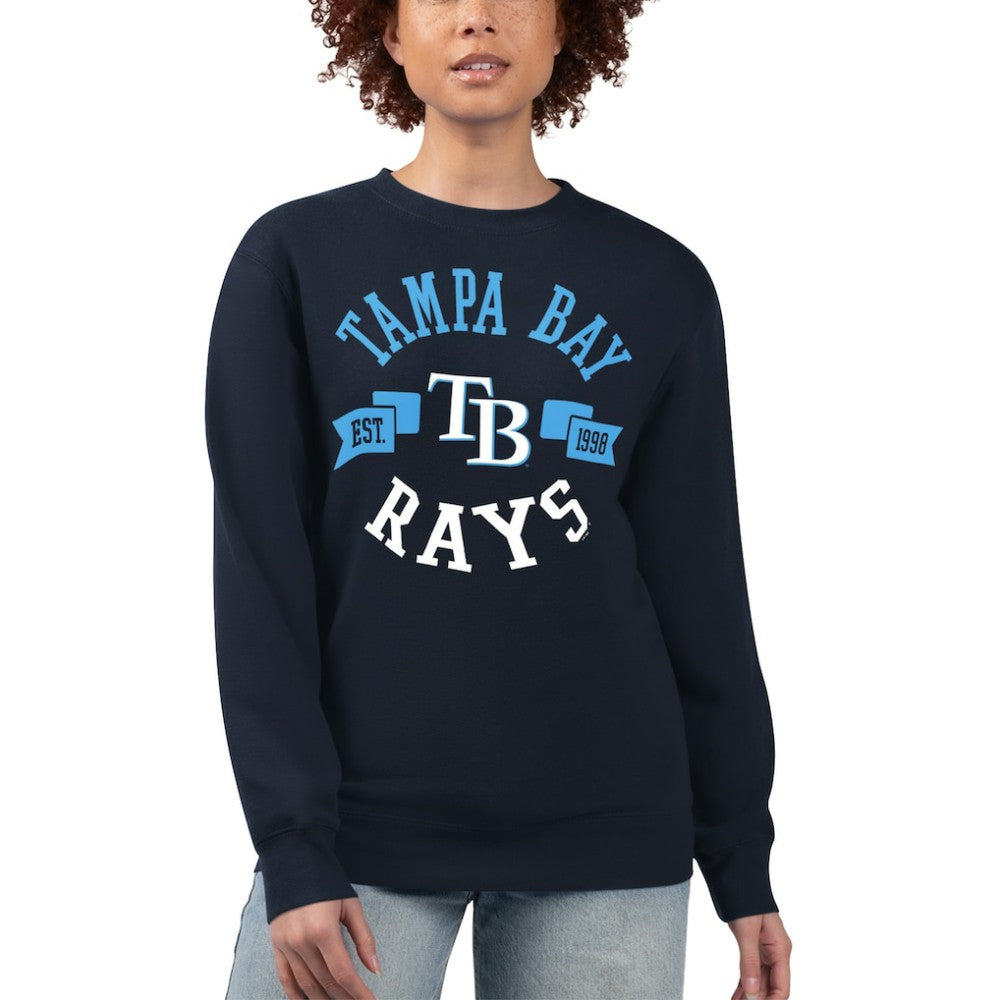 MLB Tampa Bay Rays G-III 4Her by Carl Banks Women's Team Logo Fleece Pullover Sweatshirt