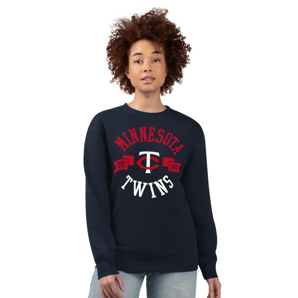 MLB Minnesota Twins G-III 4Her by Carl Banks Women's Team Logo Fleece Pullover Sweatshirt