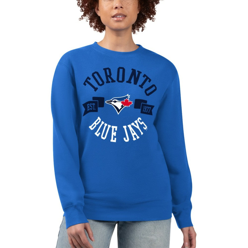 MLB Toronto Blue Jays G-III 4Her by Carl Banks Women's Team Logo Fleece Pullover Sweatshirt