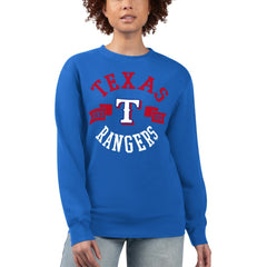 MLB Texas Rangers G-III 4Her by Carl Banks Women's Team Logo Fleece Pullover Sweatshirt