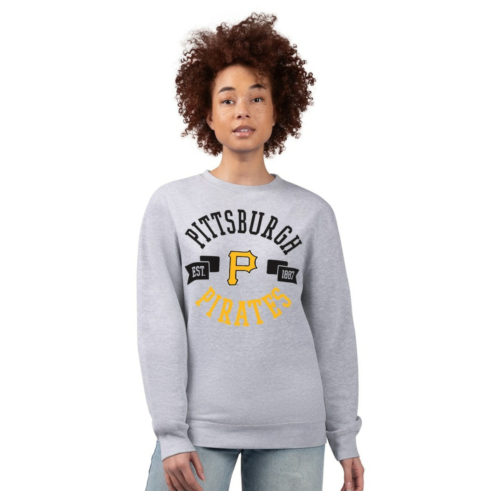 MLB Pittsburgh Pirates G-III 4Her by Carl Banks Women's Team Logo Fleece Pullover Sweatshirt