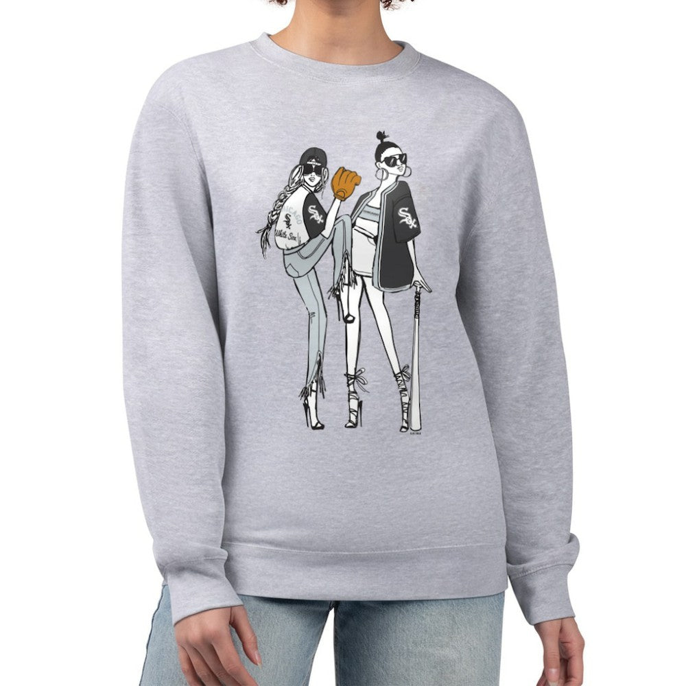 MLB Chicago White Sox G-III 4Her by Carl Banks Women's Baseball Girls Fleece Pullover Sweatshirt