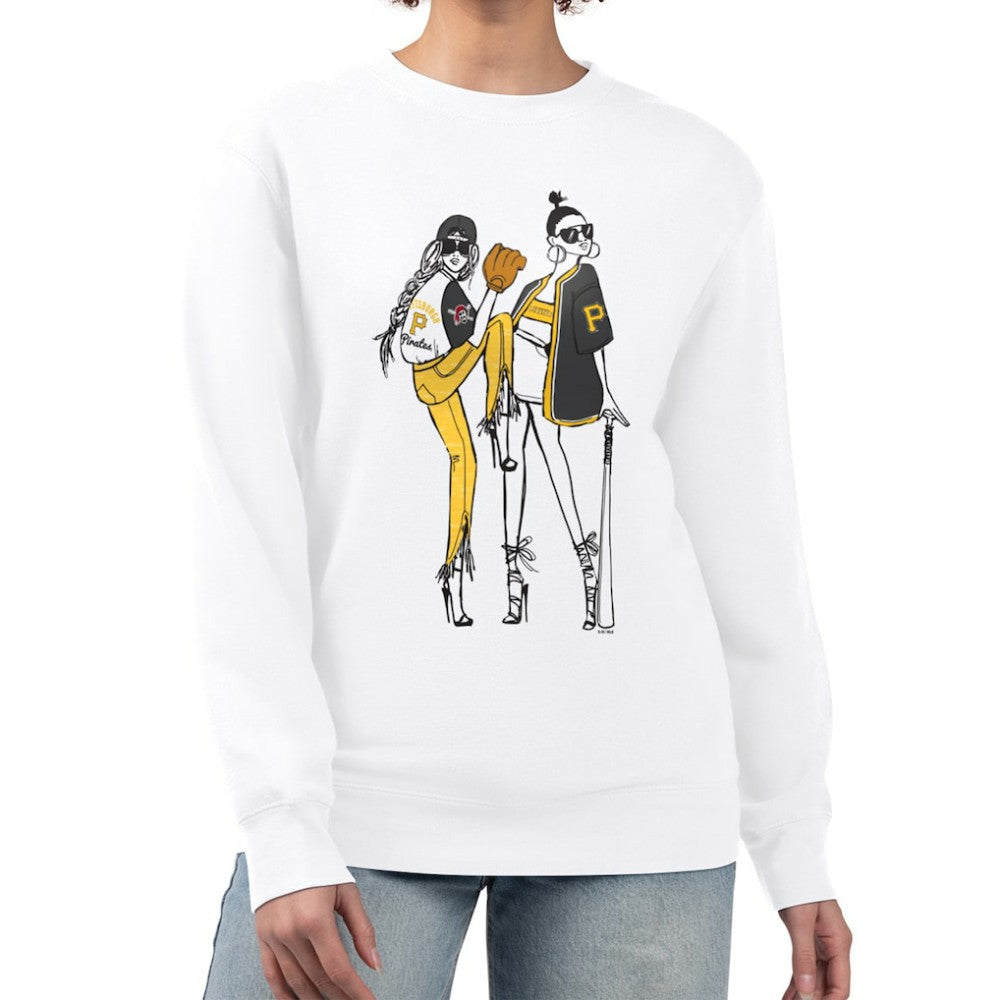MLB Pittsburgh Pirates G-III 4Her by Carl Banks Women's Baseball Girls Fleece Pullover Sweatshirt