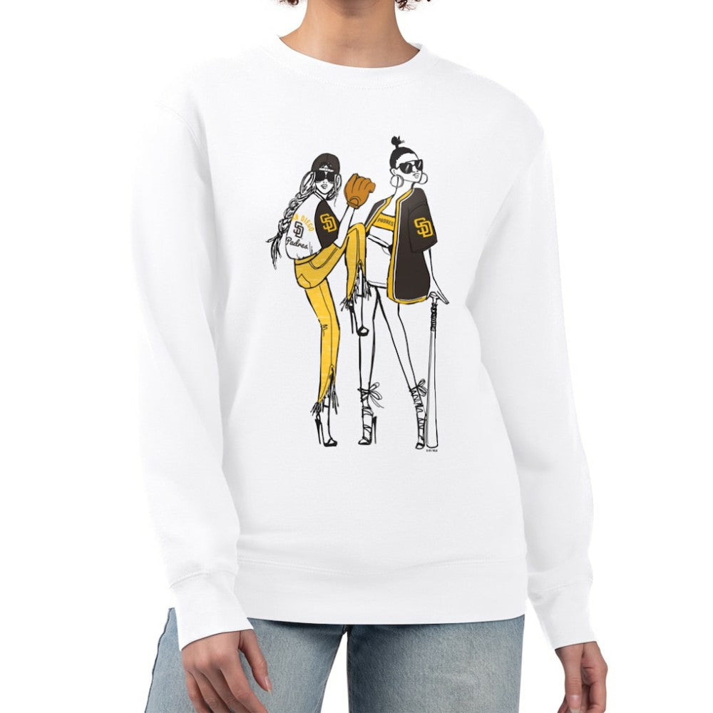MLB San Diego Padres G-III 4Her by Carl Banks Women's Baseball Girls Fleece Pullover Sweatshirt