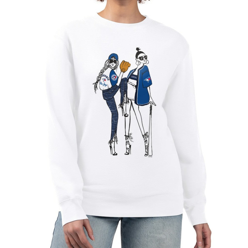 MLB Toronto Blue Jays G-III 4Her by Carl Banks Women's Baseball Girls Fleece Pullover Sweatshirt