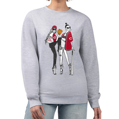 MLB Cincinnati Reds G-III 4Her by Carl Banks Women's Baseball Girls Fleece Pullover Sweatshirt