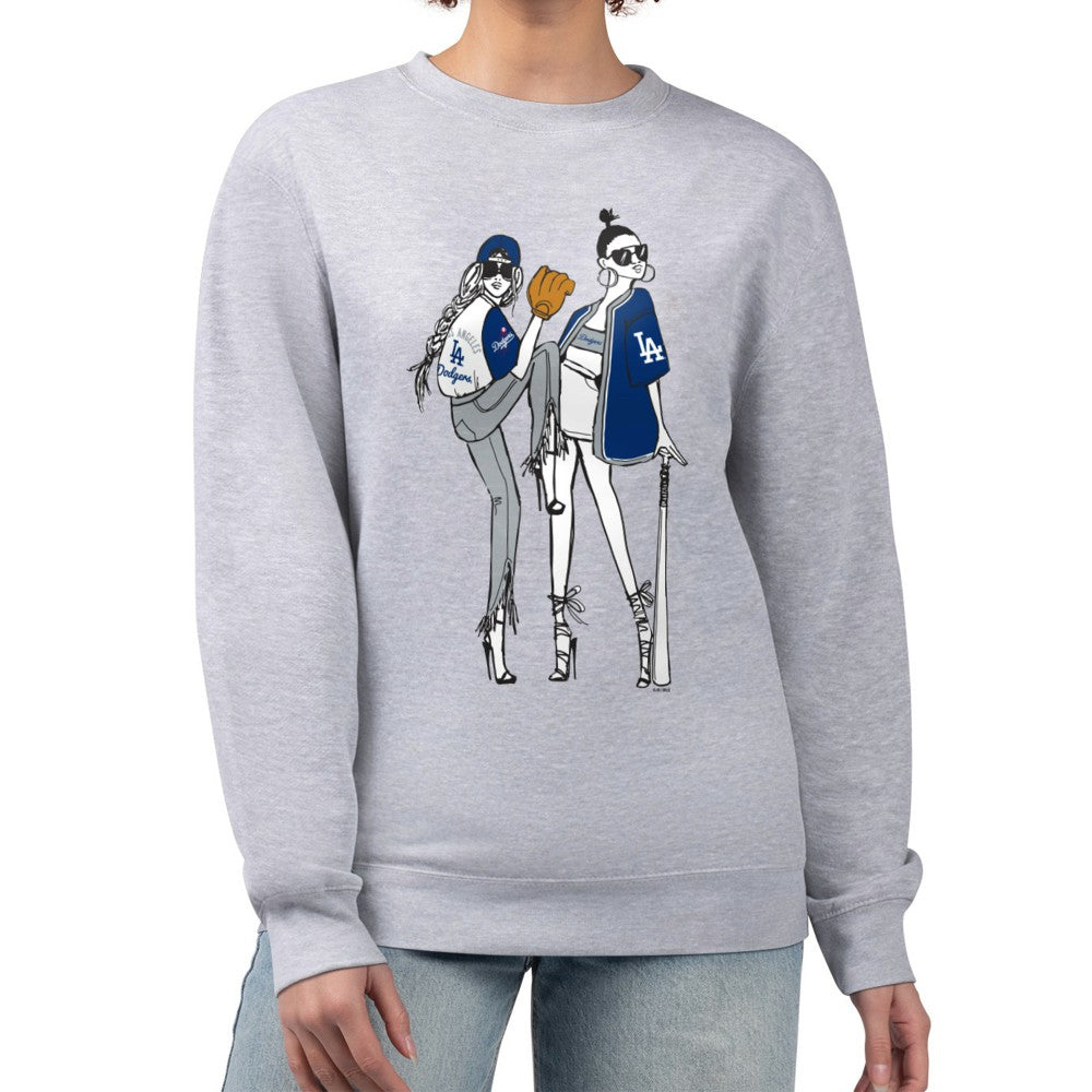 MLB Los Angeles Dodgers G-III 4Her by Carl Banks Women's Baseball Girls Fleece Pullover Sweatshirt