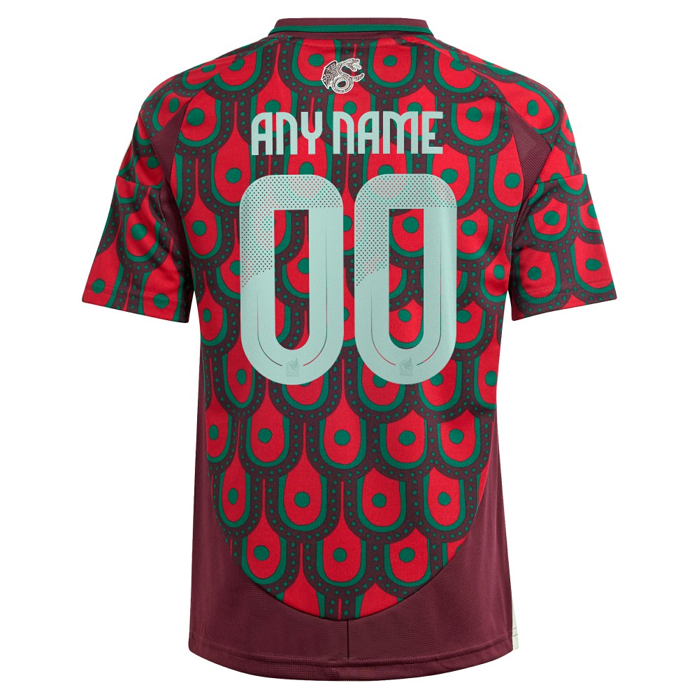 Mexico National Team Youth 2024 Home Replica Custom Jersey - Adidas Green