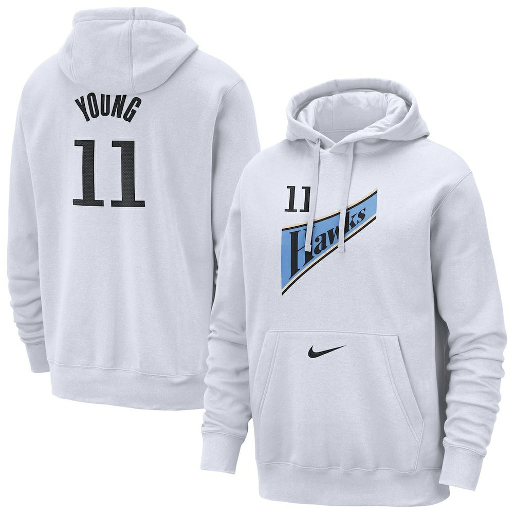 NBA Trae Young Atlanta Hawks 2024/25 Name & Number Pullover Hoodie