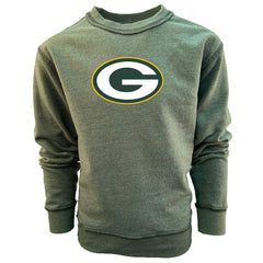 Wes & Willy Youth Reversible Fleece Pullover Sweatshirt - Green Bay Packers