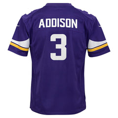 Jordan Addison  Youth Game Jersey - Minnesota Vikings