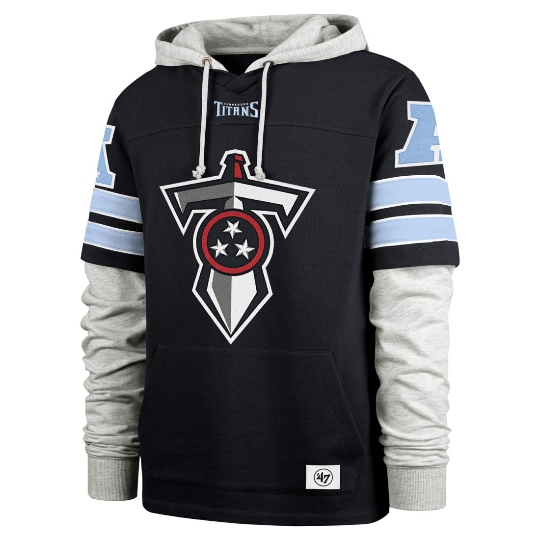 '47 Double Header Blitz Cornerback Pullover Hoodie - Tennessee Titans