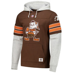 '47 Throwback Double Header Blitz Cornerback Hoodie - Cleveland Browns