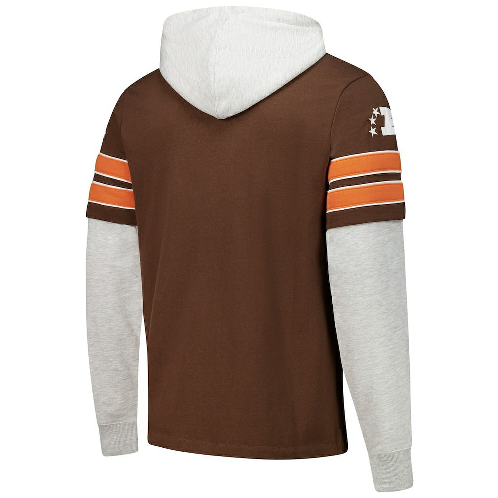 '47 Throwback Double Header Blitz Cornerback Hoodie - Cleveland Browns