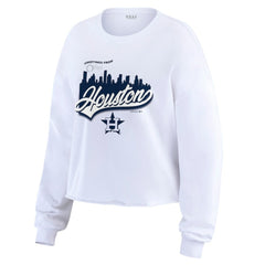 MLB Houston Astros WEAR by Erin Andrews Women's Domestic Postcard Long Sleeve T-Shirt
