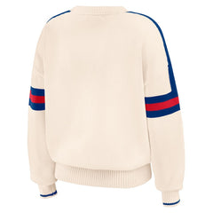 MLB Chicago Cubs WEAR by Erin Andrews Women's Stripe Pullover Sweater
