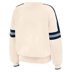 MLB New York Yankees WEAR by Erin Andrews Women's Stripe Pullover Sweater