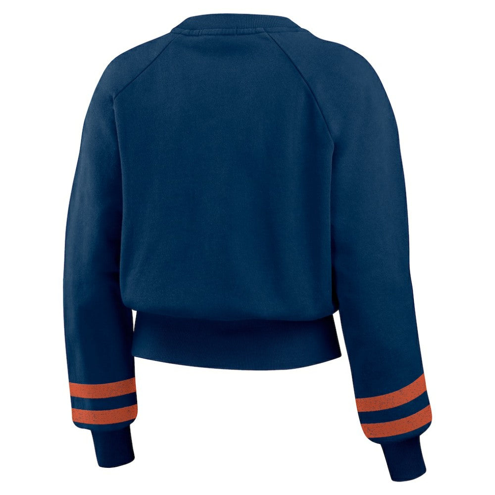 MLB Houston Astros WEAR by Erin Andrews Women's Vintage Washed Cropped Pullover Sweatshirt