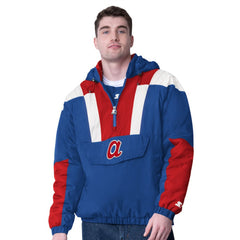 MLB Atlanta Braves Starter Cooperstown Collection Charger Half-Zip Jacket